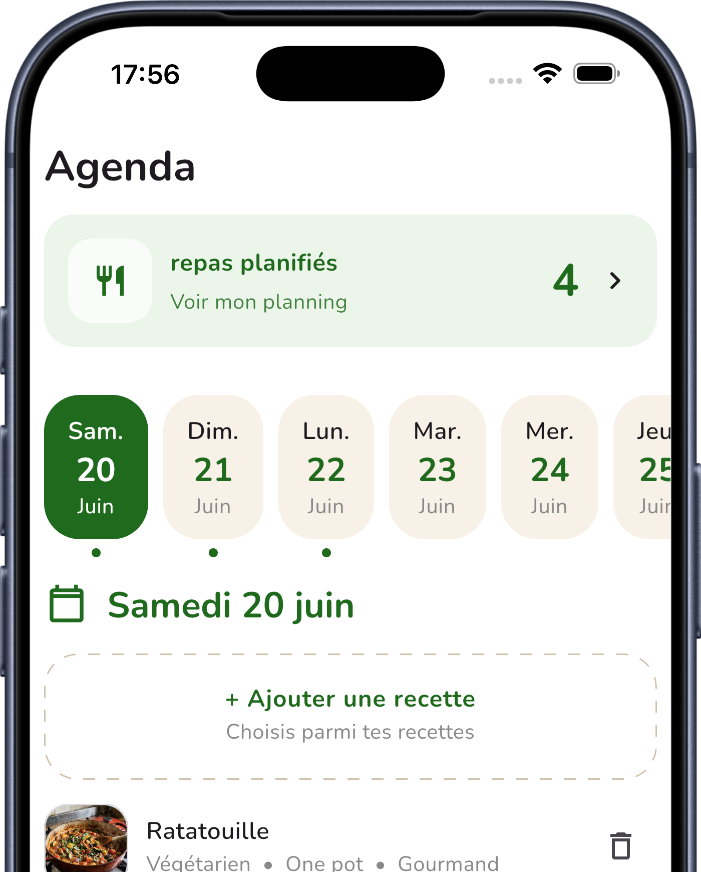 DailyDish agenda