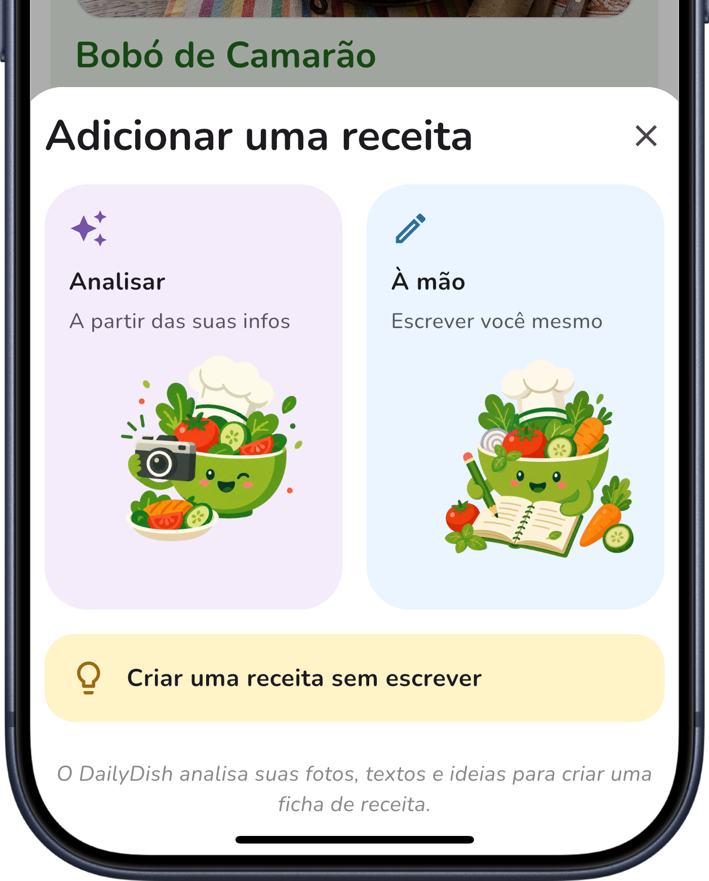 DailyDish add recipe